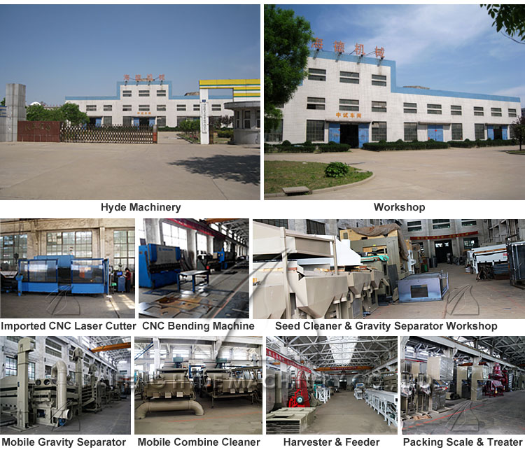 Hyde Machinery seed processing machines